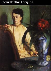 Edgar Degas Woman with Porcelain Vase
